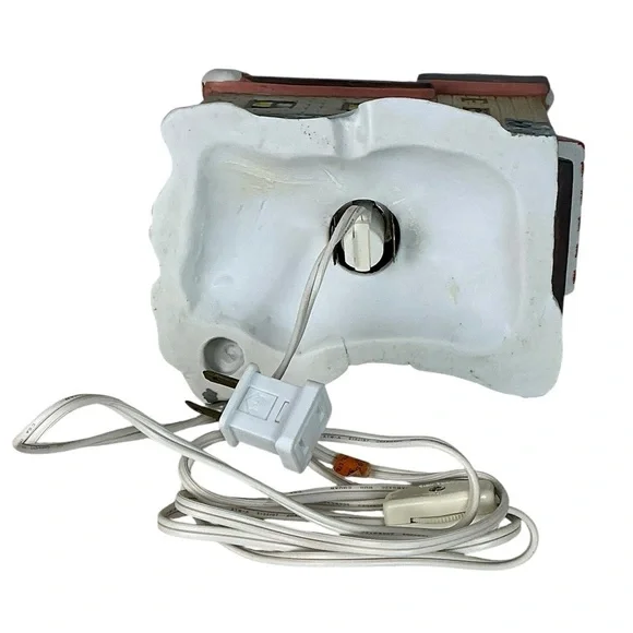 Vintage Christmas Village Florist Porcelain Winter Valley Cottage Lighted House - Picture 12 of 16